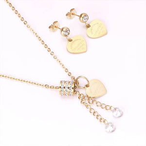 Heart Earring & Necklace set