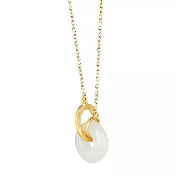 White Jade Pendant Necklace