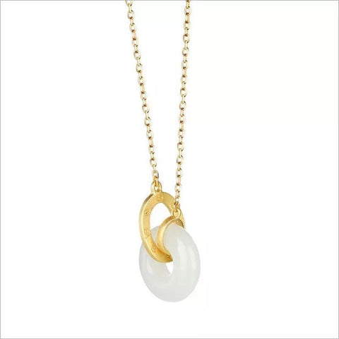 White Jade Pendant Necklace